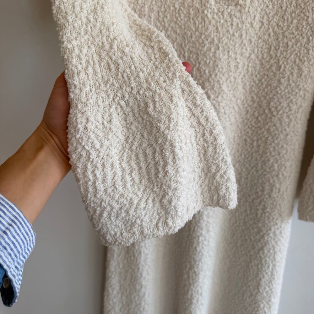 Worth Collective Collared Bell Sleeve Knit Maxi Dress White XL - Picture 4 of 10